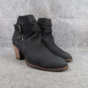 Sam Edelman Shoes Womens 9.5 Booties Fashion Leather Classic Biker Morris Black